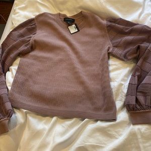 Club Monaco plum long sleeve with tags